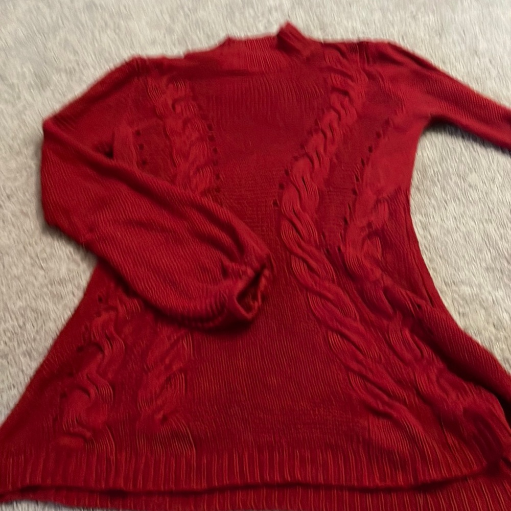 Mango red sweater dress. Perfect for Christmas
